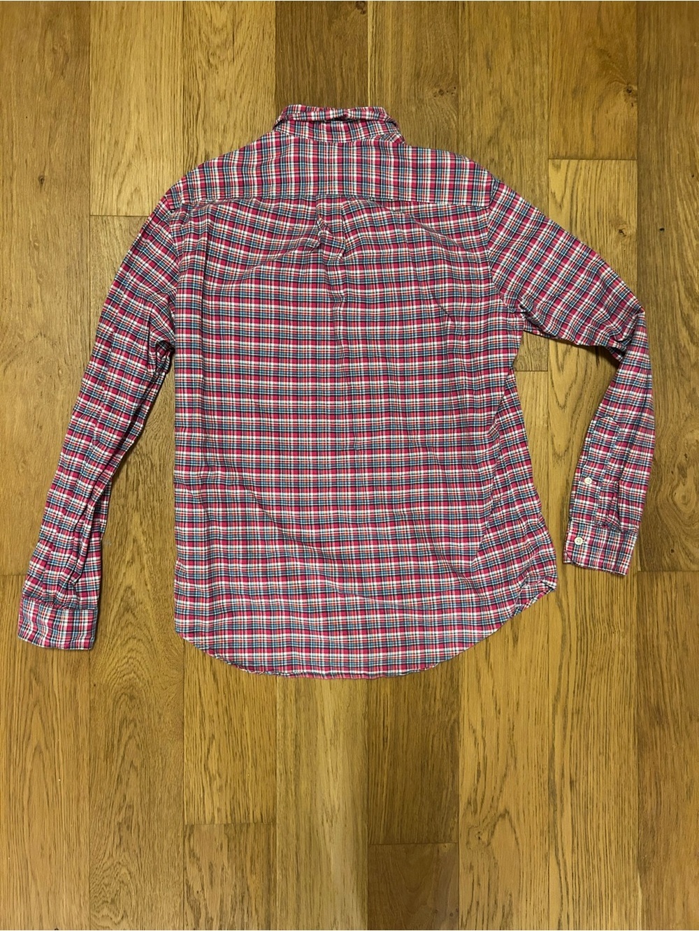 Ralph Lauren Red and White Plaid Button-Down Shirt - Picture 2 of 3